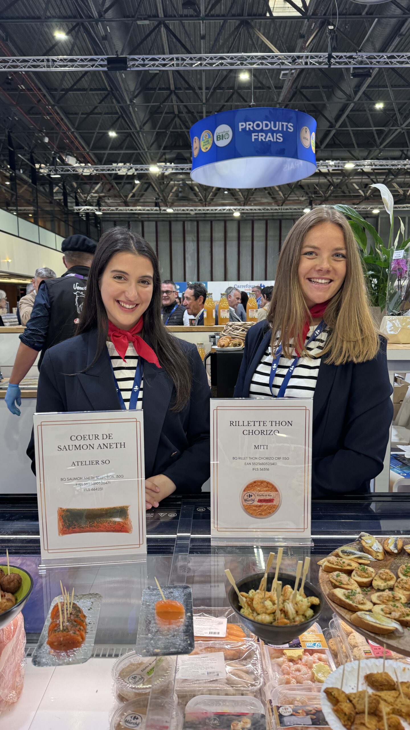 Préparation du salon de la franchise Carrefour