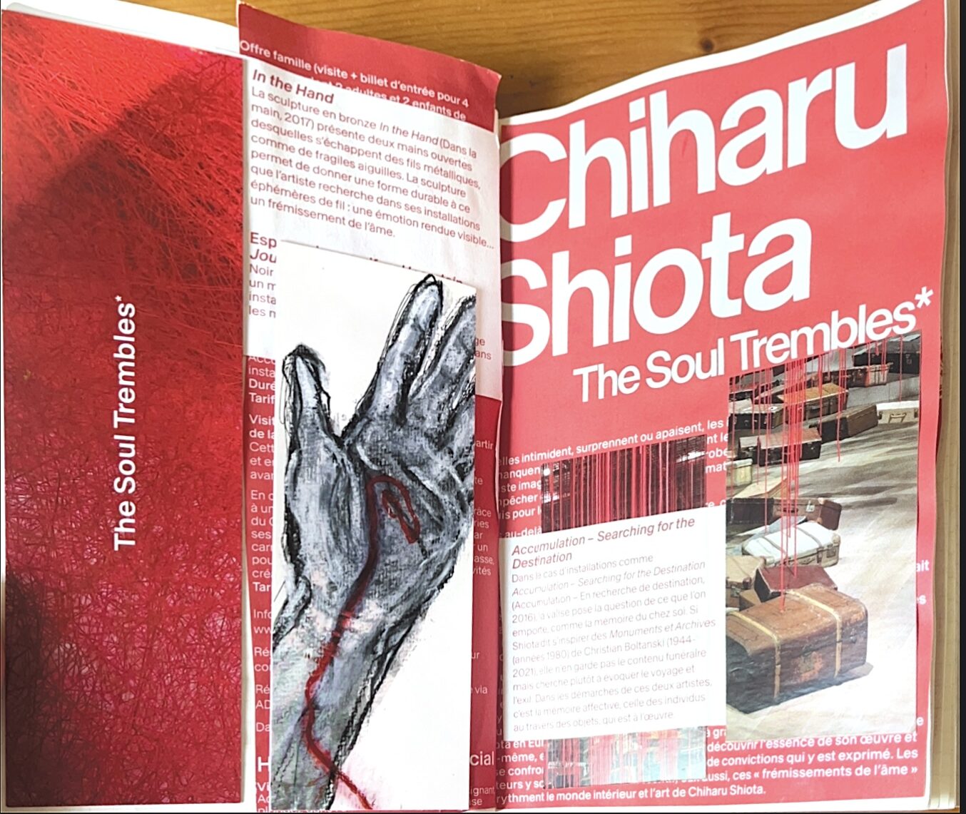 Scrapbooking page of Chiharu shiota exposition