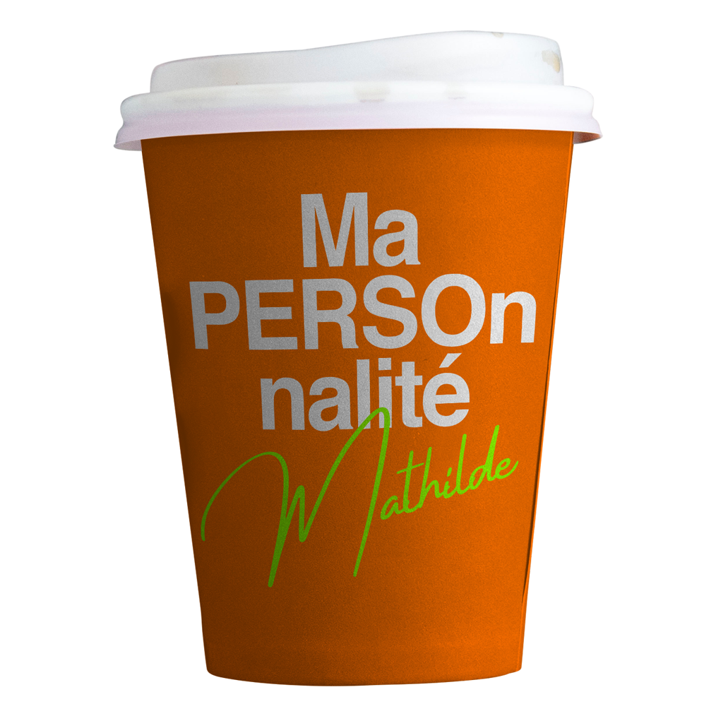 image d'un gobelet avec sur l'étiquette le texte "Ma personnalité"